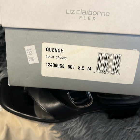Liz Claiborne Flex Sandal black 8 1/2 - Picture 6 of 9